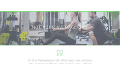 Desktop Screenshot of oneperformanceuk.com